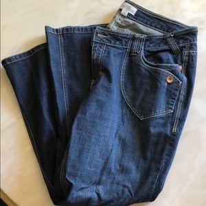 Venezia dark wash denim.